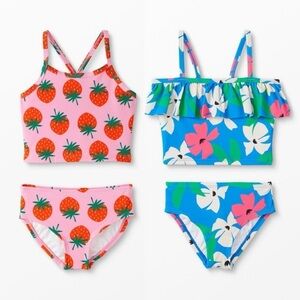 Hanna Andersson Printed Tankini 2 Piece Swimsuit Bundle
